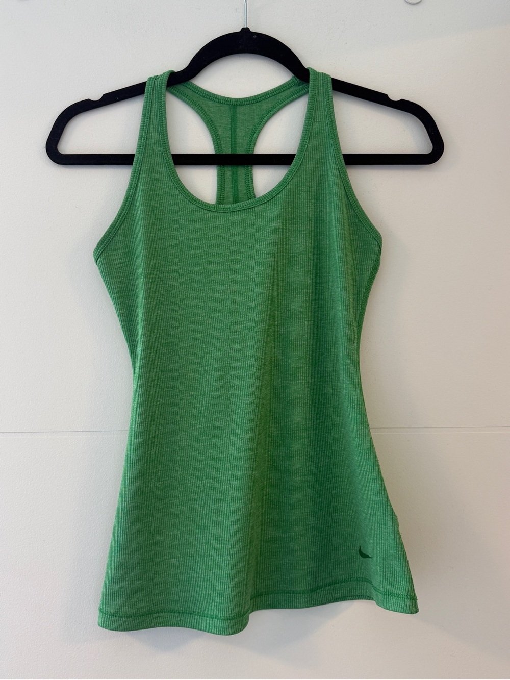 Nike Dri-FIT Green Ribbed Racerback Tank Top S